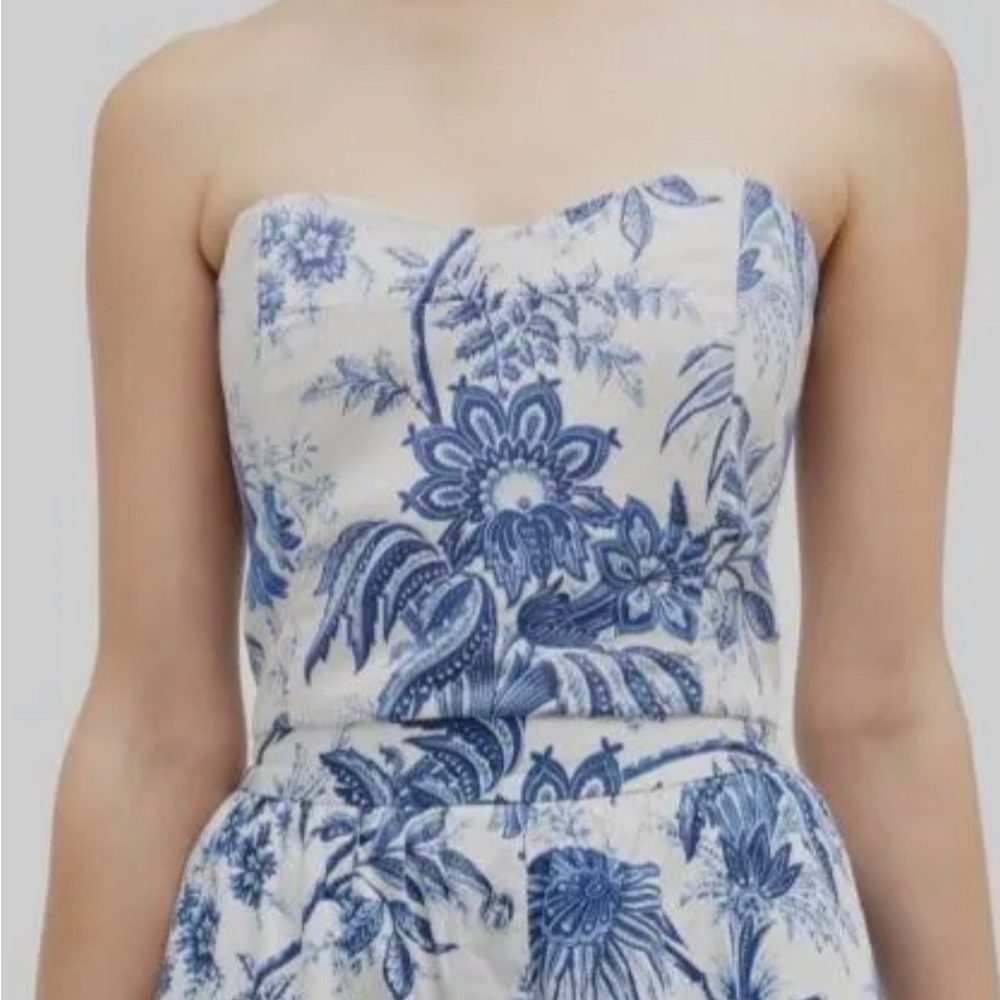 Cara Cara Elsa Top in Jacobean Toile Navy - Size Small